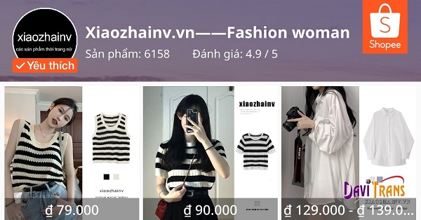 2.1. Xiaozhainv.vn - Shop Taobao Trung Quốc hot nhất