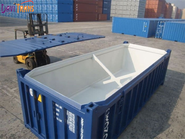 Hàng container là gì? Container hở mái chuyên chở máy móc thiết bị 