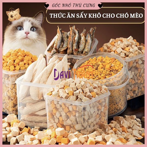 Thức ăn sấy khô cho chó mèo 