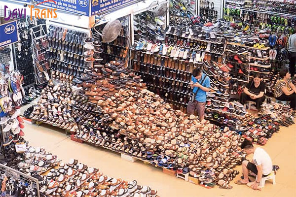 Giày nam Quảng Châu mua tại chợ 